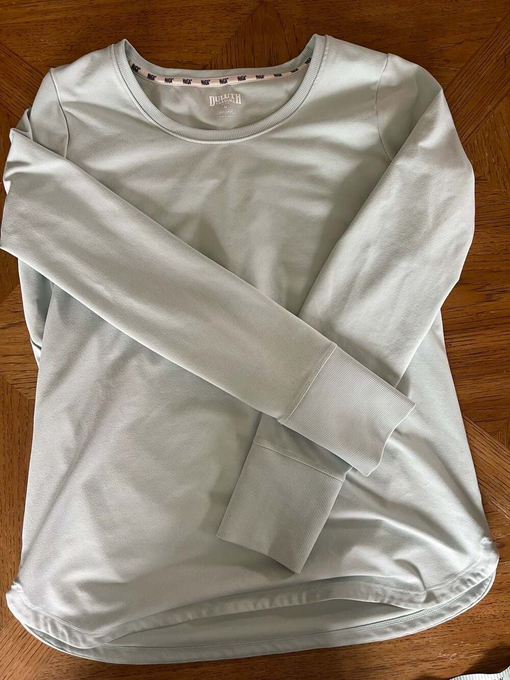 Duluth Trading Co. Noga Classic Long Sleeve Top Size M Light Blue